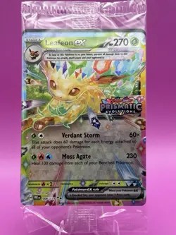 Pokemon TCG Leafeon EX Card 006/131 Stamped Prismatic Evolutions SEALED - Image 1