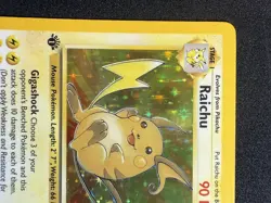 Pokemon TCG Raichu Holo Card 14/62 Fossil Set 1st Edition Rare Vintage LP - Image 4