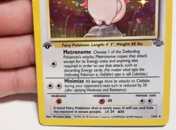 TCG POKEMON CLEFABLE 1/64 ☆ HOLO RARE JUNGLE 1ST EDITION VINTAGE LP - Image 3
