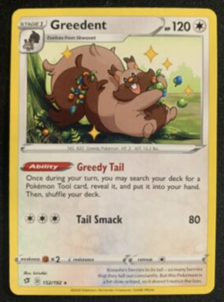 Pokemon - Greedent 152/192 - Rebel Clash - Rare - NM/M - Image 1
