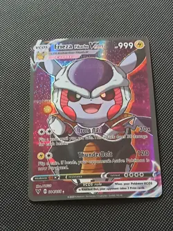 PIKACHU POKEMON FRIEZA GOKU DBZ DRAGON BALL Z COSPLAY CARTE NEW HOLO PRISM MANGA - Image 3