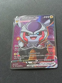 PIKACHU POKEMON FRIEZA GOKU DBZ DRAGON BALL Z COSPLAY CARTE NEW HOLO PRISM MANGA - Image 4