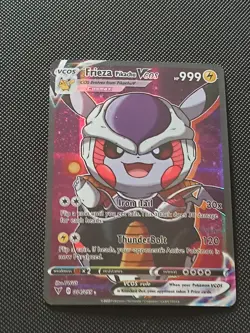 PIKACHU POKEMON FRIEZA GOKU DBZ DRAGON BALL Z COSPLAY CARTE NEW HOLO PRISM MANGA - Image 5