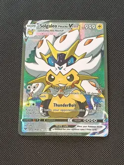 PIKACHU POKEMON SOLGALEO COSPLAY CARTE CARD NEW HOLO PRISM COLLECTION BRILLANTE - Image 2