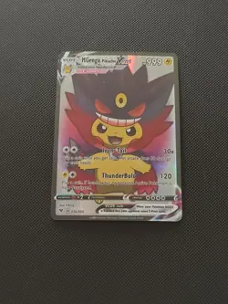 PIKACHU POKEMON GENGA COSPLAY CARTE CARD NEW HOLO PRISM COLLECTION BRILLANTE - Image 2
