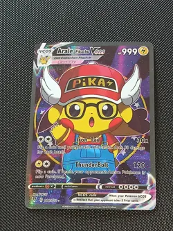 ARALE DR SLUMP PIKACHU POKEMON COSPLAY CARTE HOLO PRISM MANGA ANIME KAIWAI CUTE - Image 2