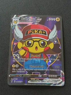ARALE DR SLUMP PIKACHU POKEMON COSPLAY CARTE HOLO PRISM MANGA ANIME KAIWAI CUTE - Image 4