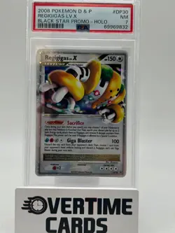 2008 Pokemon D & P Regigigas LV. X Black Star Promo Holo DP30 PSA 7 - Image 1