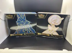 IN HAND Pokemon Mega Evolution Gardevoir & Lucario POKEMON CENTER ETBs x2 Bundle - Image 1