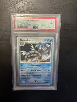2010 Pokemon Promo World Champ - Happy Luck Gyarados Stormfront PSA 9 - Image 1