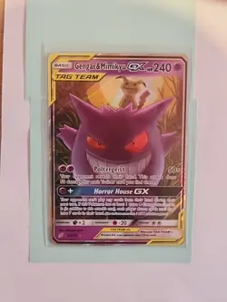 Pokemon TCG Holo Ultra Rare Tag Team Set Gengar and Mimikyu - Image 1