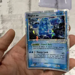 Pokemon Regice EX Holo Rare EX Hidden Legends 97/101 HP Very Poor Condition READ - Image 2
