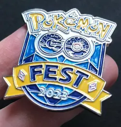 Pokemon GO Fest 2023 Official London Metal Pin Badge Enamel - Image 3