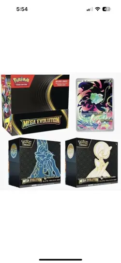 POKEMON CENTER MEGA EVOLUTION x2 ETBs & ENHANCED BOOSTER DISPLAY (Presale) NEW - Image 1