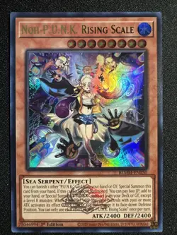 Yu-Gi-Oh TCG Noh-P.U.N.K. Rising Scale Ultra Rare 1st Edition BLMM-EN050 NM - Image 1