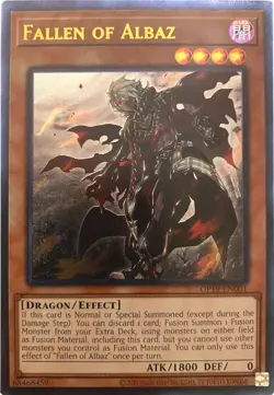 Yugioh! LP Fallen of Albaz - OP19-EN001 - Ultimate Rare - Unlimited Lightly Play - Image 1