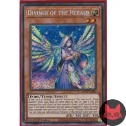 Yugioh Diviner of the Herald LIOV-EN000 Secret Rare 1st Edition NM - Image 1