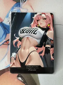 Nicole Zenless Zone Zero hentai Anime Doujin Waifu Custom Art Card - Image 1