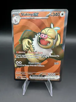 Pokemon TCG Slaking EX 227/191 Surging Sparks Full Art Ultra Rare Holo Card NM - Image 1