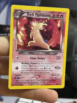 #4 Dark Typhlosion 10/105 Neo Destiny 2000 Holo Rare WOTC Pokemon Card TCG - Image 3