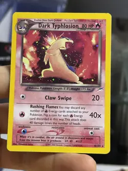 #4 Dark Typhlosion 10/105 Neo Destiny 2000 Holo Rare WOTC Pokemon Card TCG - Image 4