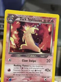 #4 Dark Typhlosion 10/105 Neo Destiny 2000 Holo Rare WOTC Pokemon Card TCG - Image 5