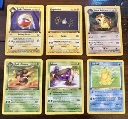 1st Edition Team Rocket Pokemon Card Lot (6) WOTC LP Vintage - Image 1