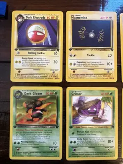 1st Edition Team Rocket Pokemon Card Lot (6) WOTC LP Vintage - Image 2