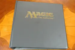 Magic the Gathering Official Card Binder Ultra Pro Gold Stamped 3-Ring Album MTG - Image 1