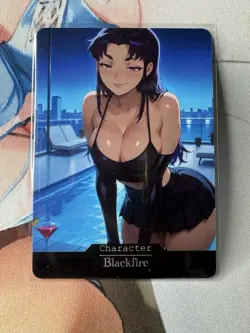 BlackFire Teen titans hentai Anime Doujin Waifu Custom Art Card - Image 1