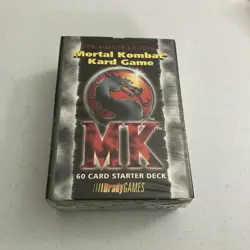 1992 Mortal Kombat Kard Game 60 Card Red Border Starter Deck New Sealed Vintage - Image 1
