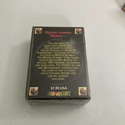 1992 Mortal Kombat Kard Game 60 Card Red Border Starter Deck New Sealed Vintage - Image 2
