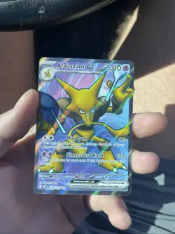 Pokemon Alakazam EX TCG Scarlet Violet-151 Holo Ultra Rare Card - Image 1