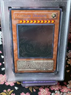 [PSA 9] Rainbow Dragon GHOST RARE TAEV-EN006 Yugioh Tactical Evolution Card - Image 2