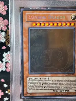 [PSA 9] Rainbow Dragon GHOST RARE TAEV-EN006 Yugioh Tactical Evolution Card - Image 3