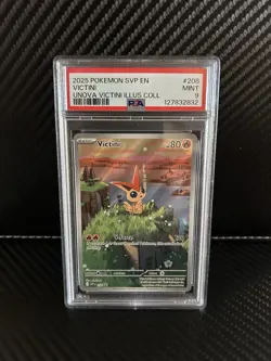 Victini Illustration Collection Unova Promo Card 208 PSA 9 - Image 1