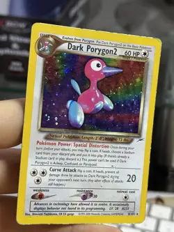 Dark Porygon2 8/105 Neo Destiny 2000 SWIRL Holo Rare WOTC Pokemon Card TCG - Image 4