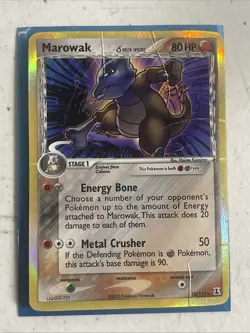 Marowak 10/113 EX Delta Species Rare Holo 2005 Pokemon Card Hp - Image 1