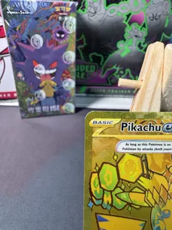 Pokemon TCG Pikachu EX 179/131 Prismatic Evolutions Secret Rare Card Gold - Image 2
