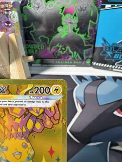 Pokemon TCG Pikachu EX 179/131 Prismatic Evolutions Secret Rare Card Gold - Image 3