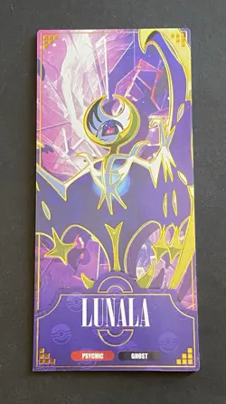 NON TCG Pokemon Elf Eif Origin Collection 3.0 Lunala Ticket Stub Long Card - Image 4