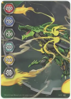 Bakugan Geogan Rising Collectible Metal Card Gate_022 Gillator Art - Image 1