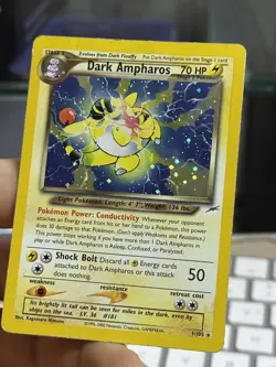 Dark Ampharos 1/105 Neo Destiny 2000 Holo Rare WOTC Pokemon Card TCG - Image 4