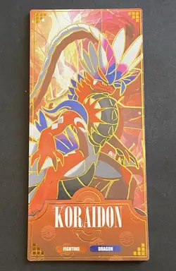 NON TCG Pokemon Elf Eif Origin Collection 3.0 Koraidon Ticket Stub Long Card - Image 4
