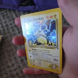 Pokemon TCG English Card Gym Heroes Lt. Surge's Electabuzz 6/132 Holo Rare - Image 2