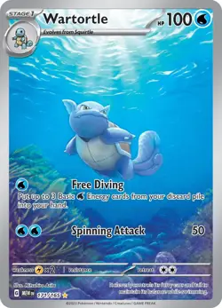 Wartortle (CGC PRISTINE 10) 2023 Japanese Pokemon Card 151 - 171/165 ART RARE - Image 1