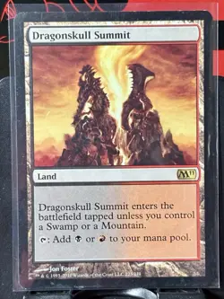 Dragonskull Summit - Reg - MTG - Magic 2011 - M11 - 223/249 - RARE ~ LP - Image 2