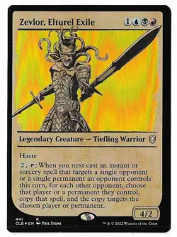 MTG Zevlor, Elturel Exile Showcase FOIL Battle for Baldur's Gate (CLB) Rare #441 - Image 1