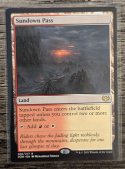 MTG: Sundown Pass (Innistrad: Crimson Vow)(RARE) - Image 1