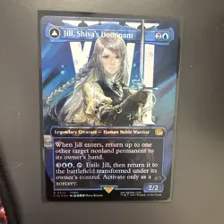 MTG English Jill, Shiva's Dominant (Borderless) (Surge Foil) NM Foil - Image 1